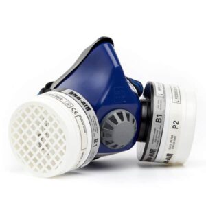 DROMEX DOUBLE CATRIDGE HALF MASK RESPIRATOR BLUE