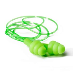 DROMEX CORDED RE-USABLE EARPLUGS GREEN