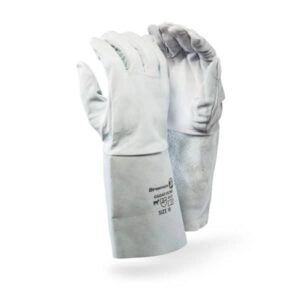 DROMEX GOATSKIN CHROME CUFF LEATHER GLOVES