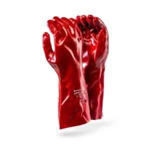 DROMEX STANDARD PVC ELBOW GLOVES RED