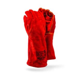 DROMEX HEAT RESISTANT ELBOW LENGTH GLOVES RED