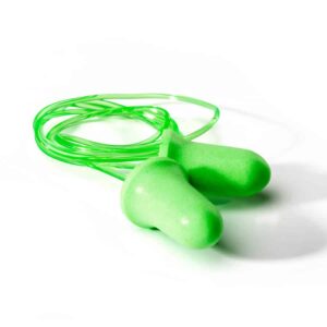 DROMEX CORDED FLOURESCENT EARPLUGS GREEN