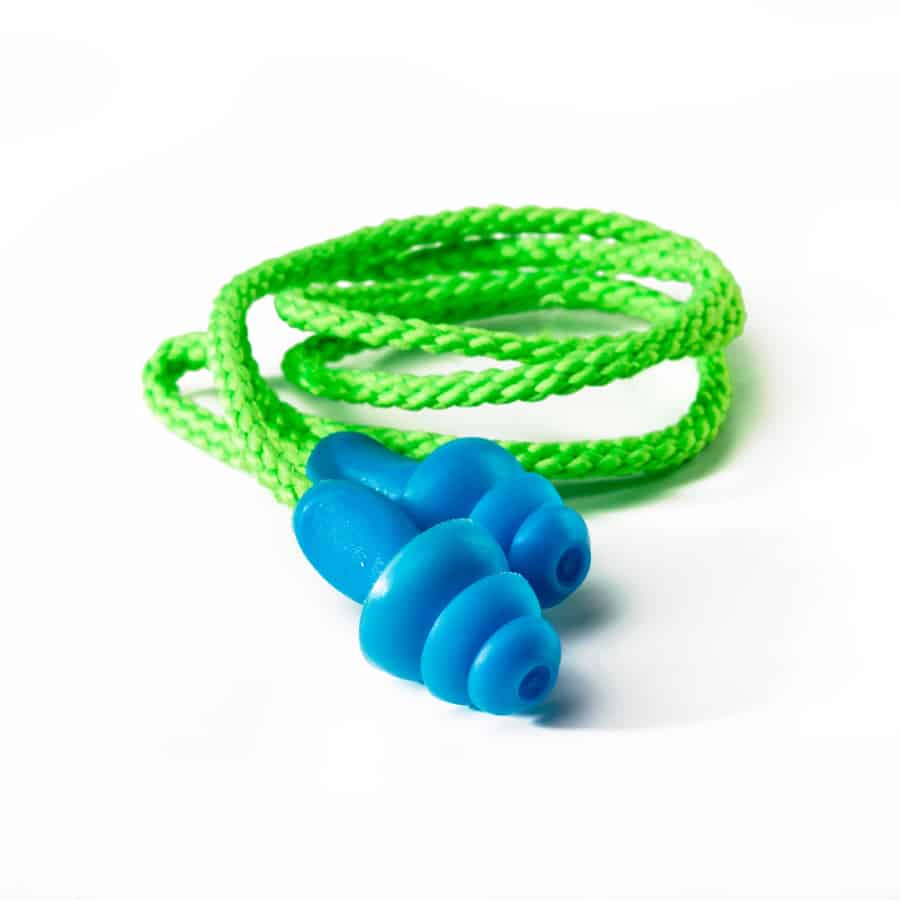 DROMEX CORDED REUSABLE EARPLUGS BLUE