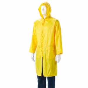YELLOW RUBBERIZED RAINCOAT