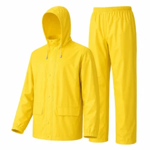 DROMEX REFLECTIVE RUBBERIZED RAINSUIT NAVY YELLOW